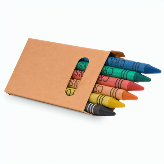 Produktabbildung EAGLE. Schachtel mit 6 Wachsmalstiften EAGLE. Schachtel mit 6 Wachsmalstiften (Bild 1)