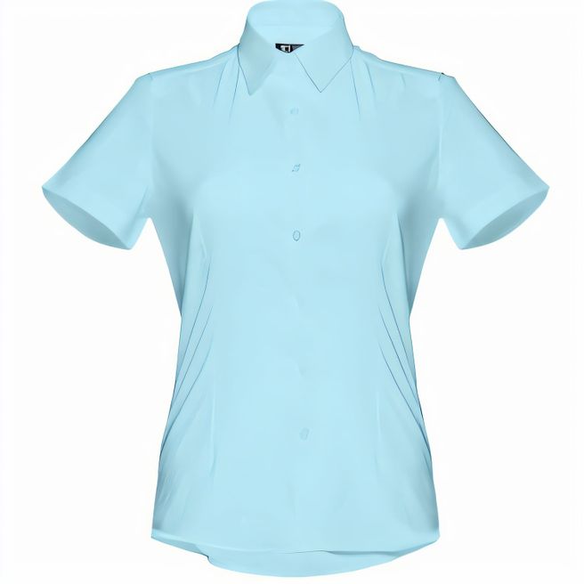 THC LONDON WOMEN. Kurzärmeliges Oxford-Hemd für Damen