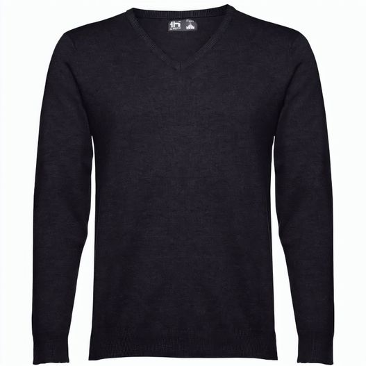 Produktabbildung THC MILAN. Herren-Pullover mit V-Ausschnitt aus Baumwolle und Polyamid THC MILAN. Herren-Pullover mit V-Ausschnitt aus Baumwolle und Polyamid (Bild 1)