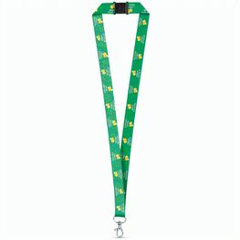 DOVER. Sublimationslanyard aus recyceltem Polyester (100% rPET) mit Karabiner