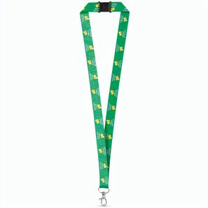 DOVER. Sublimationslanyard aus recyceltem Polyester (100% rPET) mit Karabiner