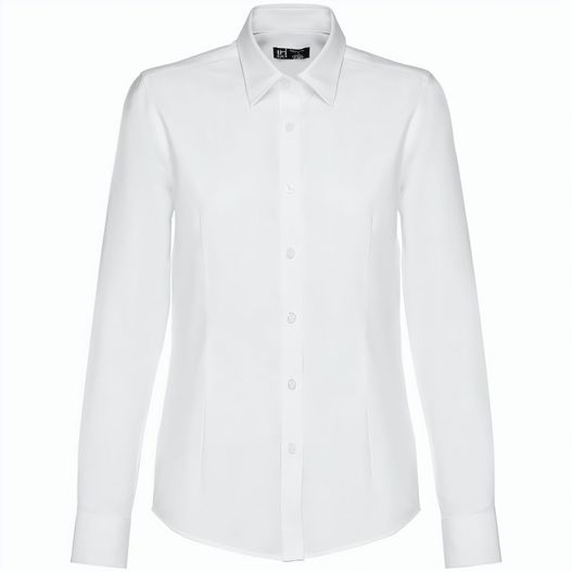 Produktabbildung THC TOKYO WOMEN WH. Langärmeliges Oxford-Hemd für Frauen. Weiße Farbe THC TOKYO WOMEN WH. Langärmeliges Oxford-Hemd für Frauen. Weiße Farbe (Bild 1)