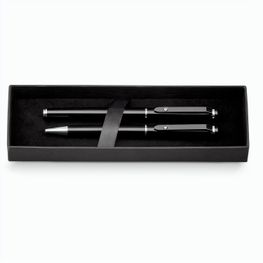 CALIOPE SET. Schreibset mit Tintenroller und Kugelschreiber aus Metall