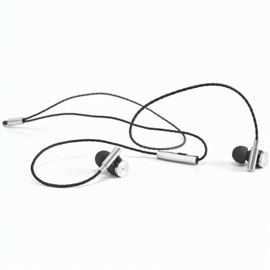 VIBRATION. In-Ear Kopfhörer aus Metall und ABS mit Mikrofon (Bild 1)