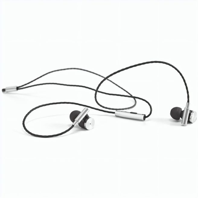 Produktabbildung VIBRATION. In-Ear Kopfhörer aus Metall und ABS mit Mikrofon VIBRATION. In-Ear Kopfhörer aus Metall und ABS mit Mikrofon