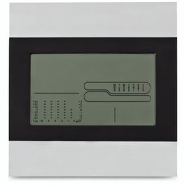 Produktabbildung DENE. Tischwetterstation mit LCD-Bildschirm aus Aluminium und ABS DENE. Tischwetterstation mit LCD-Bildschirm aus Aluminium und ABS