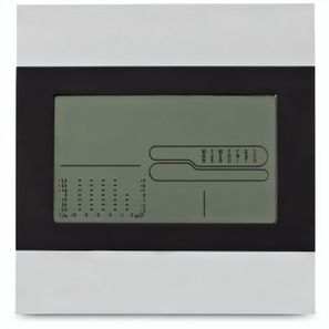 DENE. Tischwetterstation mit LCD-Bildschirm aus Aluminium und ABS