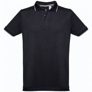 THC ROME. Zweifarbiges Baumwoll-Poloshirt für Herren