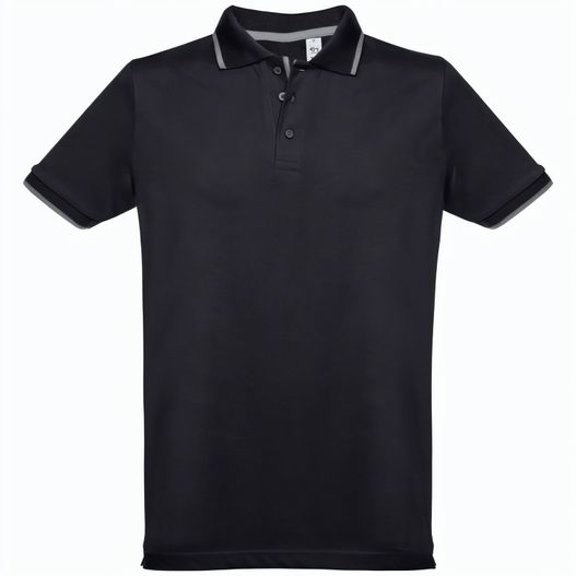 THC ROME. Zweifarbiges Baumwoll-Poloshirt für Herren (Bild 1)