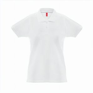 THC MONACO WOMEN WH. Kurzarm-Poloshirt für Damen aus kardierter Baumwolle