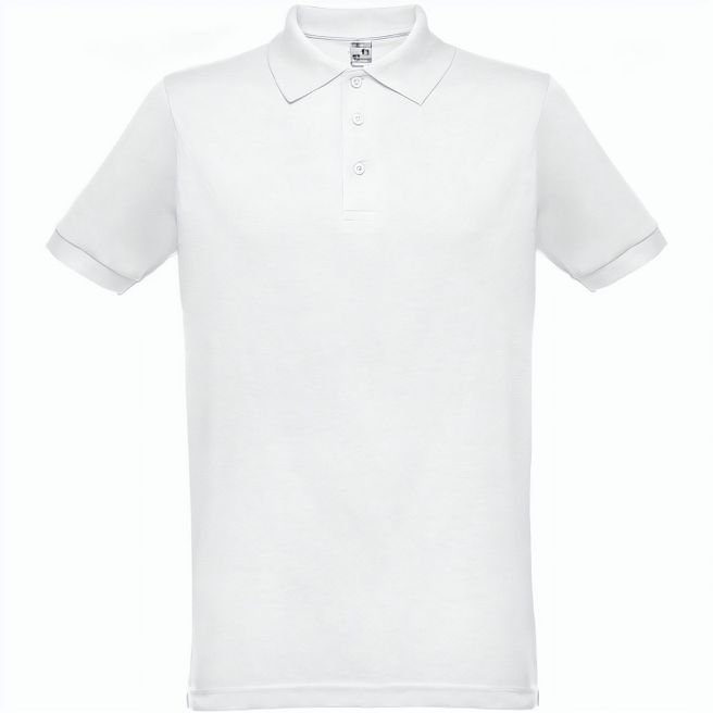 Produktabbildung THC BERLIN WH. Kurzärmeliges Herren-Poloshirt. Farbe Weiß THC BERLIN WH. Kurzärmeliges Herren-Poloshirt. Farbe Weiß