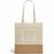 MERCAT. Tasche aus 100% Baumwolle (160 g/m²) mit Details aus Jute-Imitat (Bild 3)