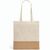 MERCAT. Tasche aus 100% Baumwolle (160 g/m²) mit Details aus Jute-Imitat (Bild 1)