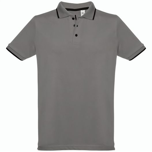 THC ROME. Zweifarbiges Baumwoll-Poloshirt für Herren (Bild 1)
