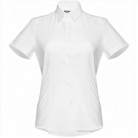 Produktabbildung THC LONDON WOMEN WH. Kurzärmeliges Oxford-Hemd für Damen. Weiße Farbe THC LONDON WOMEN WH. Kurzärmeliges Oxford-Hemd für Damen. Weiße Farbe (Bild 1)