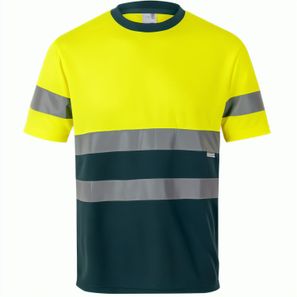 VL BRAHMA LARGE. Zweifarbiges technisches T-Shirt mit Bird-Eye-Design (140 g/m²), aus Polyester (100%)