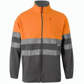 VL EROS LARGE. Zweifarbige Fleecejacke (280g/m²), aus Polyester (100%)