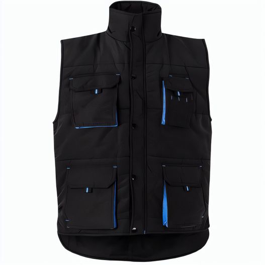 VL NERGAL. Steppweste, zweifarbig, mit mehreren Taschen (120g/m²), aus Polyester (100%) (Bild 1)