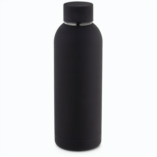 ODIN. Trinkflasche aus Edelstahl (36% recycelt) (550 mL) mit gummierter Oberfläche (Bild 1)