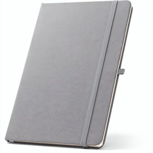 ANNE. A5 Notizbuch aus recyceltem Polyester (100% rPET) mit linierten Seiten (Bild 1)