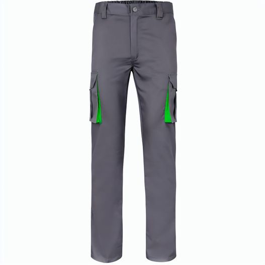 VL FIDES. Zweifarbige Stretch-Hose mit mehreren Taschen (240 g/m²), aus Baumwolle (46 %), EME (38 %) und Polyester (16 %) (Bild 1)