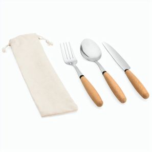 BOULUD. 3-teiliges Set aus Akazienholz