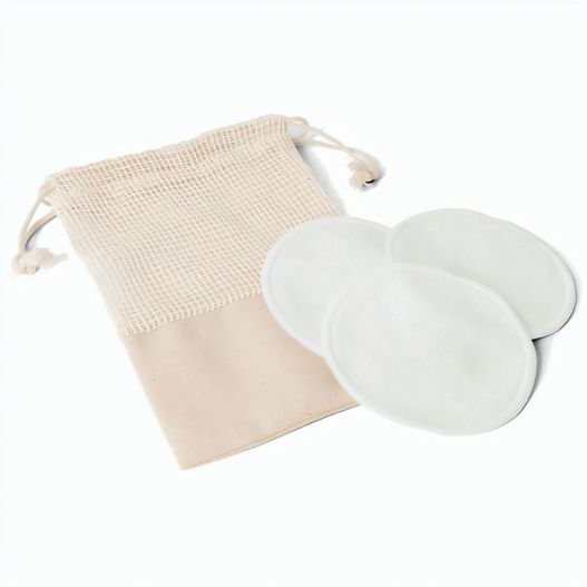 ELISE. Set mit 3 waschbaren und wiederverwendbaren Gesichtsreinigungspads (Bild 1)