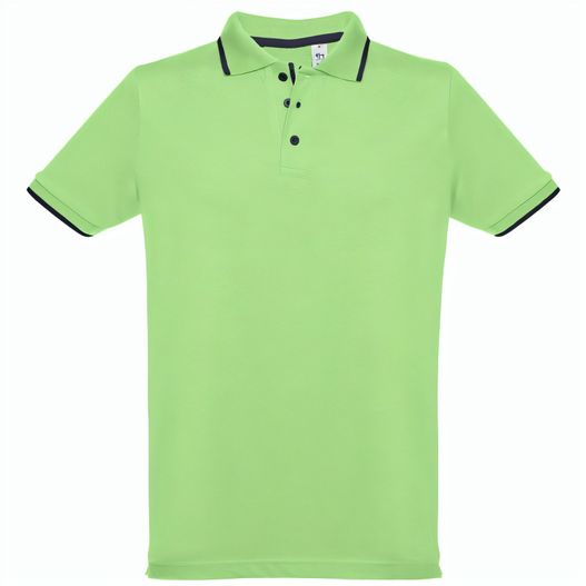 THC ROME. Zweifarbiges Baumwoll-Poloshirt für Herren (Bild 1)