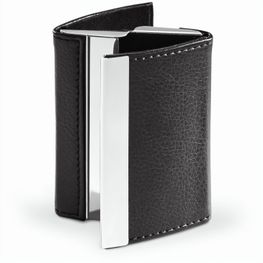 LONE. Doppelter Kartenhalter aus Metall und PU