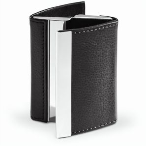 LONE. Doppelter Kartenhalter aus Metall und PU