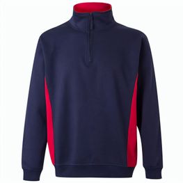 VL SVAROG. Zweifarbiges Frottee-Sweatshirt (260 g/m²), aus Polyester (65 %) und Baumwolle (35 %)