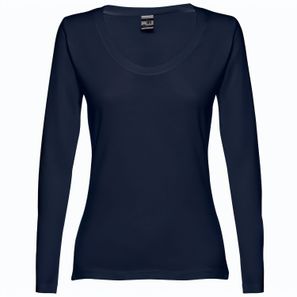 THC BUCHAREST WOMEN. Langärmeliges tailliertes T-Shirt für Frauen aus Baumwolle