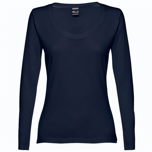 THC BUCHAREST WOMEN. Langärmeliges tailliertes T-Shirt für Frauen aus Baumwolle (Bild 1)