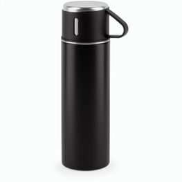 COMANECI. Doppelwandige Edelstahlflasche (90% recycelt) mit matter Oberfläche 490 ml