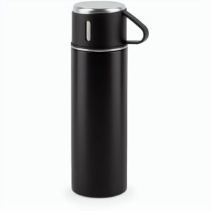 COMANECI. Doppelwandige Edelstahlflasche (90% recycelt) mit matter Oberfläche 490 ml