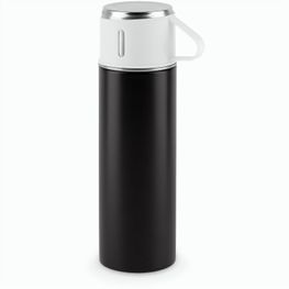 COMANECI. Doppelwandige Edelstahlflasche (90% recycelt) mit matter Oberfläche 490 ml