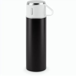 COMANECI. Doppelwandige Edelstahlflasche (90% recycelt) mit matter Oberfläche 490 ml