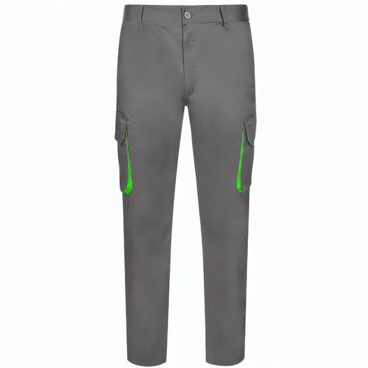 VL HYPNOS. Zweifarbige Twill-Hose mit mehreren Taschen (200 g/m²), aus Baumwolle (35 %) und Polyester (65 %) (Bild 1)