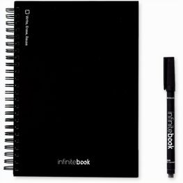 Produktabbildung STARTER KIT INFINITEBOOK A5. Kit bestehend aus einem "Infinitebook", Reinigungsset, Marker und Markerhalter STARTER KIT INFINITEBOOK A5. Kit bestehend aus einem "Infinitebook", Reinigungsset, Marker und Markerhalter