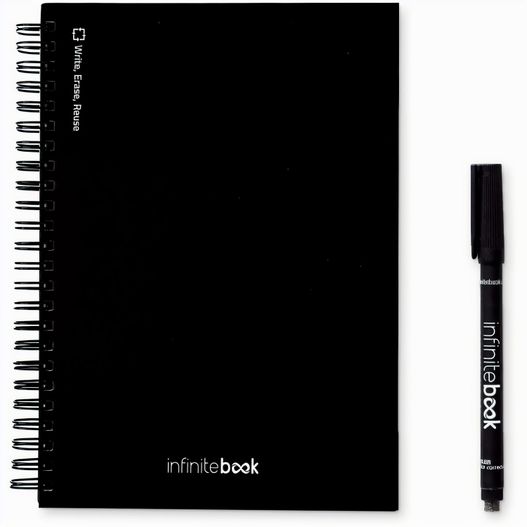 STARTER KIT INFINITEBOOK A5. Kit bestehend aus einem "Infinitebook", Reinigungsset, Marker und Markerhalter (Bild 1)