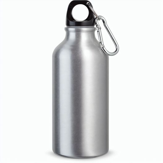 Produktabbildung LANDSCAPE S. Aluminium-Sportflasche mit Karabiner 400 ml LANDSCAPE S. Aluminium-Sportflasche mit Karabiner 400 ml (Bild 1)