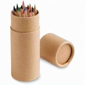 CYLINDER. Buntstift Schachtel mit 12 Buntstiften