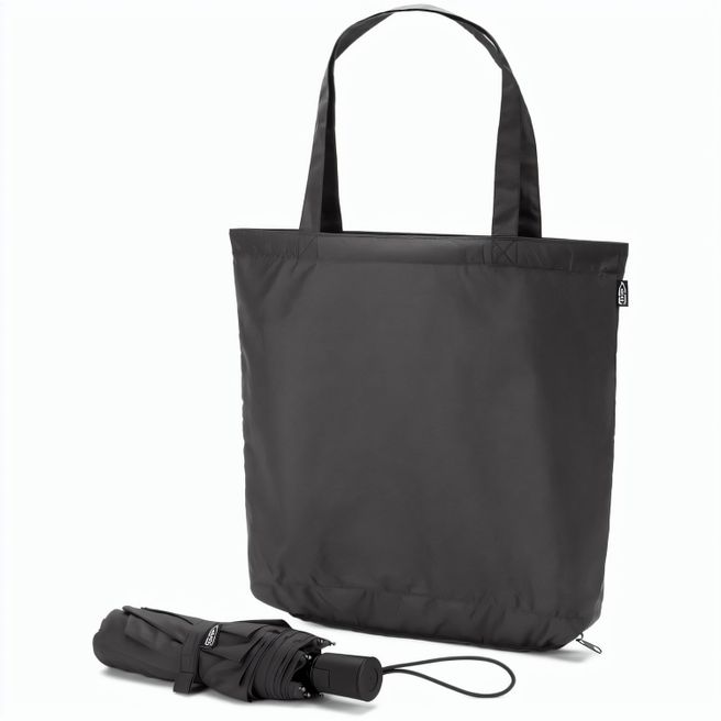 Produktabbildung SKYLAR. 2-in-1-Regenschirm mit Einkaufstasche inklusive. Dieser ist aus recyceltem Polyester SKYLAR. 2-in-1-Regenschirm mit Einkaufstasche inklusive. Dieser ist aus recyceltem Polyester