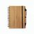 DICKENS A5. A5 Spiralnotizbuch aus Bambus mit 100% Recyclingpapier (Bild 4)