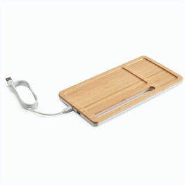 Produktabbildung MOTT. Schreibtisch-Organizer mit 15W wireless Ladegerät aus Bambus und ABS MOTT. Schreibtisch-Organizer mit 15W wireless Ladegerät aus Bambus und ABS