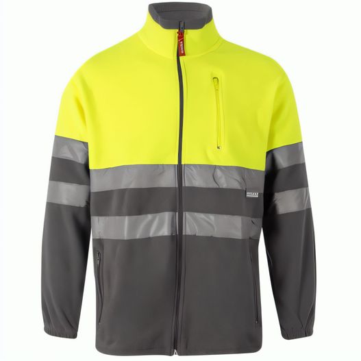 Produktabbildung VL EROS LARGE. Zweifarbige Fleecejacke (280g/m²), aus Polyester (100%) VL EROS LARGE. Zweifarbige Fleecejacke (280g/m²), aus Polyester (100%) (Bild 1)
