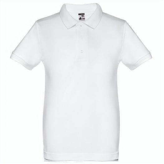 THC ADAM KIDS WH II. Kurzärmeliges Poloshirt für Kinder (unisex). Farbe Weiß (Bild 1)