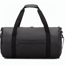 Produktabbildung OSASCO SPORT. Sporttasche im Zylinder-Format aus hochdichtem, recyceltem 600D-Polyester mit Seitenfach für Schuhe OSASCO SPORT. Sporttasche im Zylinder-Format aus hochdichtem, recyceltem 600D-Polyester mit Seitenfach für Schuhe
