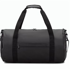 OSASCO SPORT. Sporttasche im Zylinder-Format aus hochdichtem, recyceltem 600D-Polyester mit Seitenfach für Schuhe