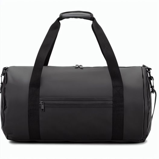 OSASCO SPORT. Sporttasche im Zylinder-Format aus hochdichtem, recyceltem 600D-Polyester mit Seitenfach für Schuhe (Bild 1)